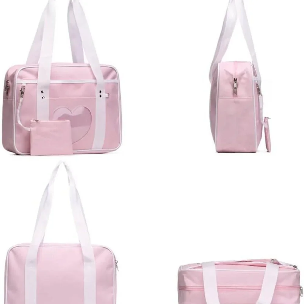 Kawaii Ita Bag Japanese School Tote Large Shoulder Anime Heart Purse - Picture 5 of 6
